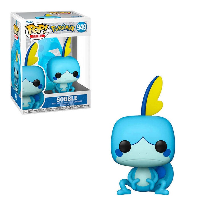 Figurina Funko POP Pokemon 949 Sobble, multicolor, 9cm, set colectionabil