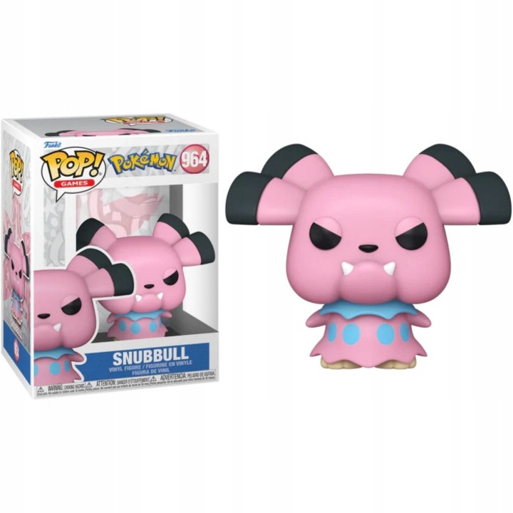 Figurina Funko POP Pokemon 964 Snubbull, multicolor, 9cm, set colectionabil