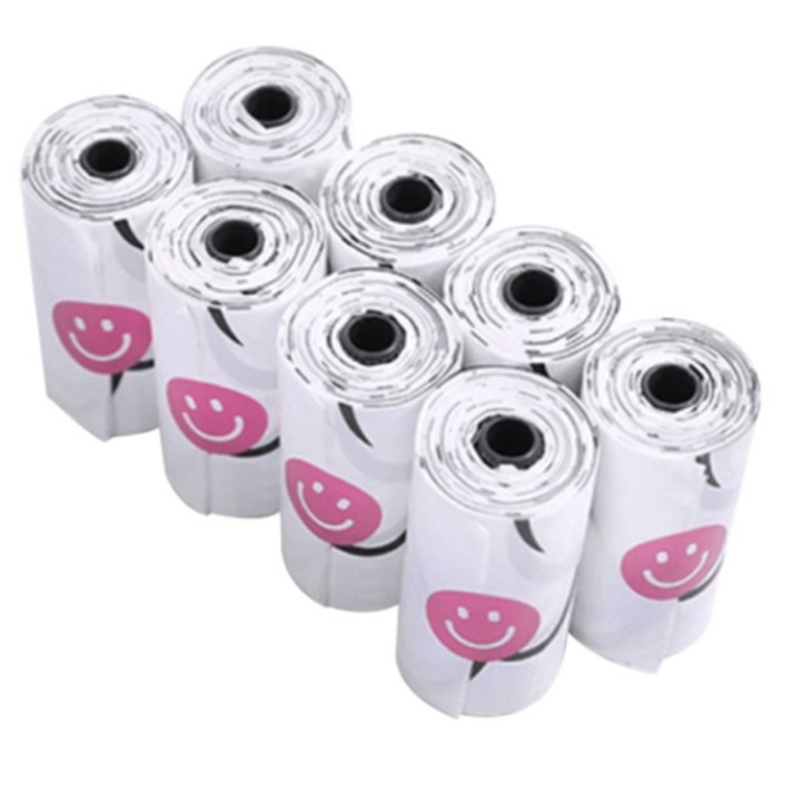 Pungi igienice biodegradabile, pentru caini PETKIT Waste Bag Refill pentru PETKIT Dog Waste Dispenser, 8 role, 15 saci/rola