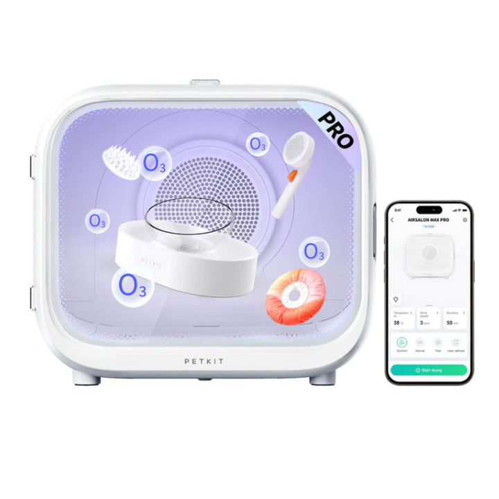 PETKIT AirSalon Max Pro Smart szárító háziállatoknak, 60 l kapacitás, Érintőképernyő, Bluetooth