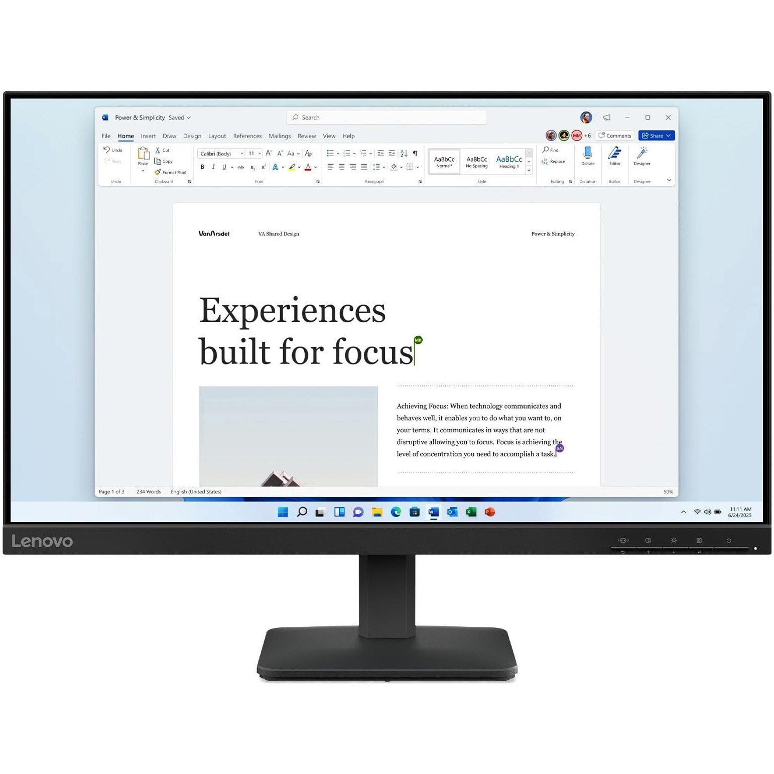Monitor LED IPS Lenovo L24-4e 23.8", Full HD (1920x1080), 100Hz, 4ms, Anti-glare, 99% sRGB, HDMI, VGA, VESA, negru