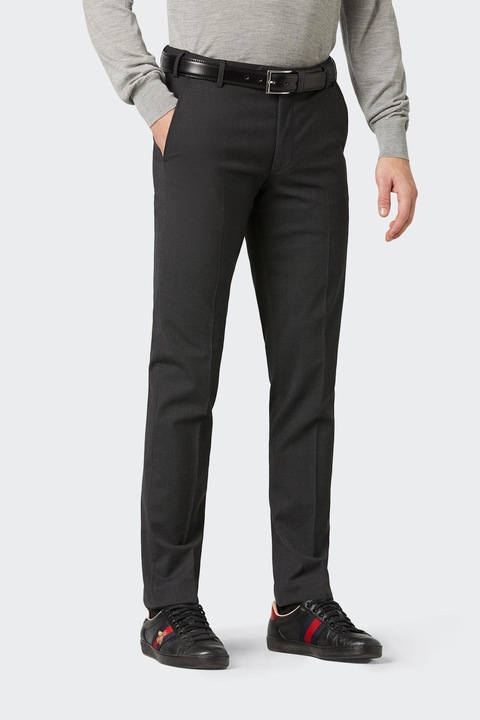 Pantaloni barbati Meyer Oslo 9344/08 gri inchis, Gri inchis