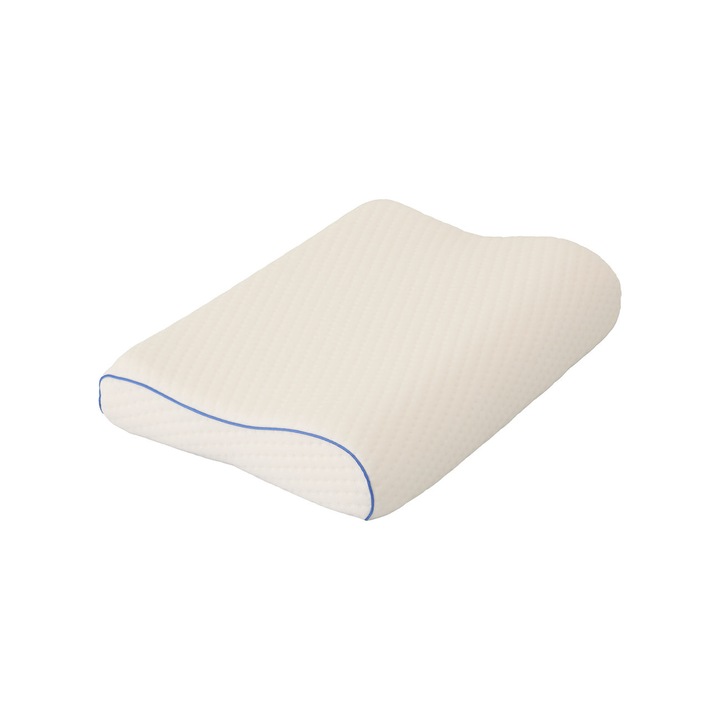 Perna Cervicala Ortopedica Nordic Schiller Pro, Gri, Spuma Viscoelastica, 60x40x11.9 cm