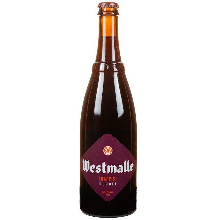 Westmalle Trappist Dubbel sör, 7% alkohol, 0,75 l