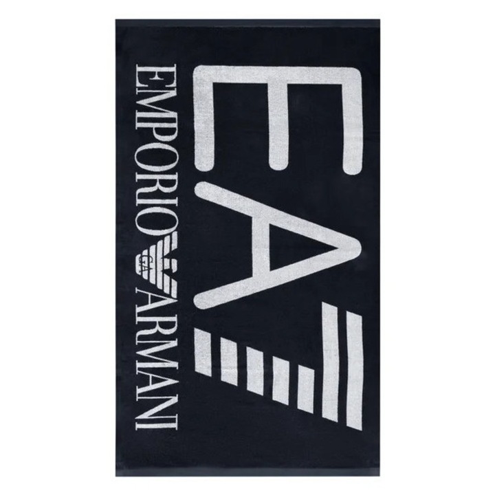 Плажна кърпа EMPORIO ARMANI, Черен/Бял