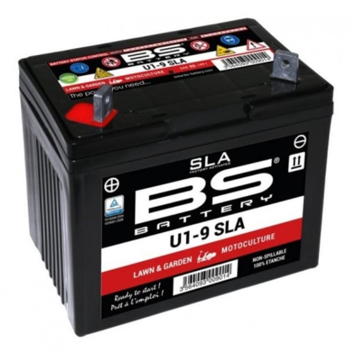 Baterie 12V 28Ah BS Battery AGM Gel, borna + pe stanga, greutate 3.9kg