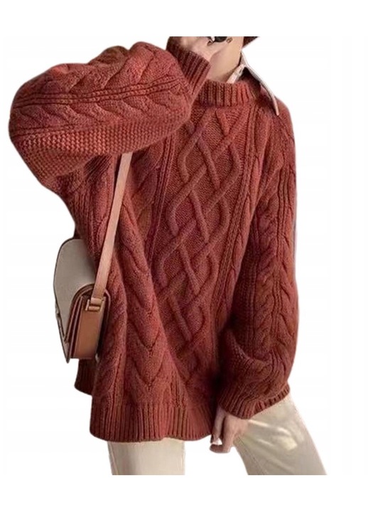 Pulover femei, Pan i Pani Gadżet, SW-32, multicolor, bumbac, One Size INTL