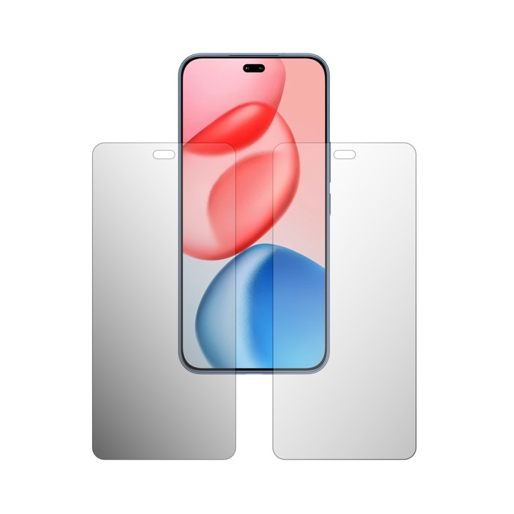 Комплект от 2x iSkinz Matte Screen Protector за Honor 400 Pro - подходящ за калъфи, невидим Skinz Matte, против пръстови отпечатъци, антирефлексно покритие, самозалепващ се и гъвкав силиконов протектор.