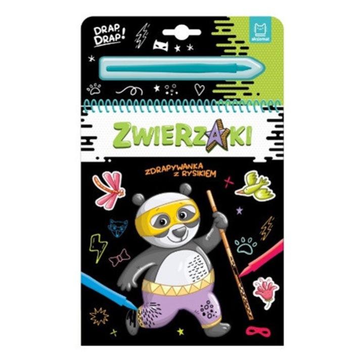 Carte razuibila, animale, 36999, multicolor