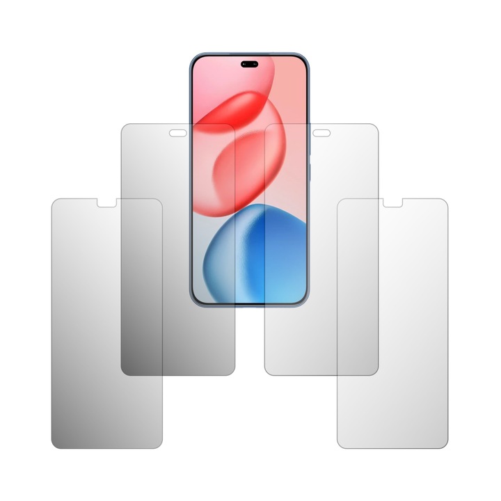 Комплект 4 протектора за екран Folie24, за Honor 400 Pro, 2X ултрапрозрачни + 2X матови, пълно покритие на дисплея и подходящи за калъф, самозалепващи се, гъвкави със саморегенерация