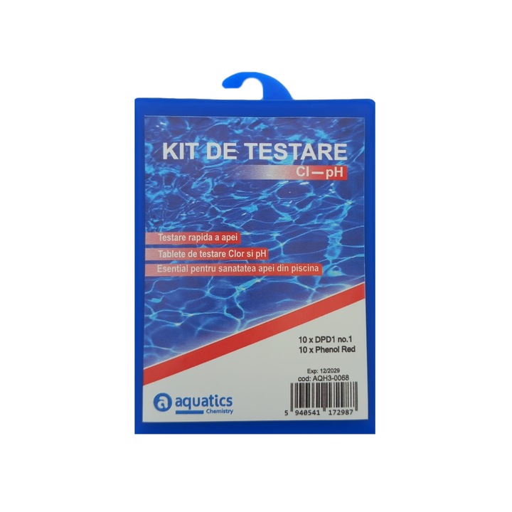 Kit de Testare, Tablete pentru Ph-Cl, Aquatics