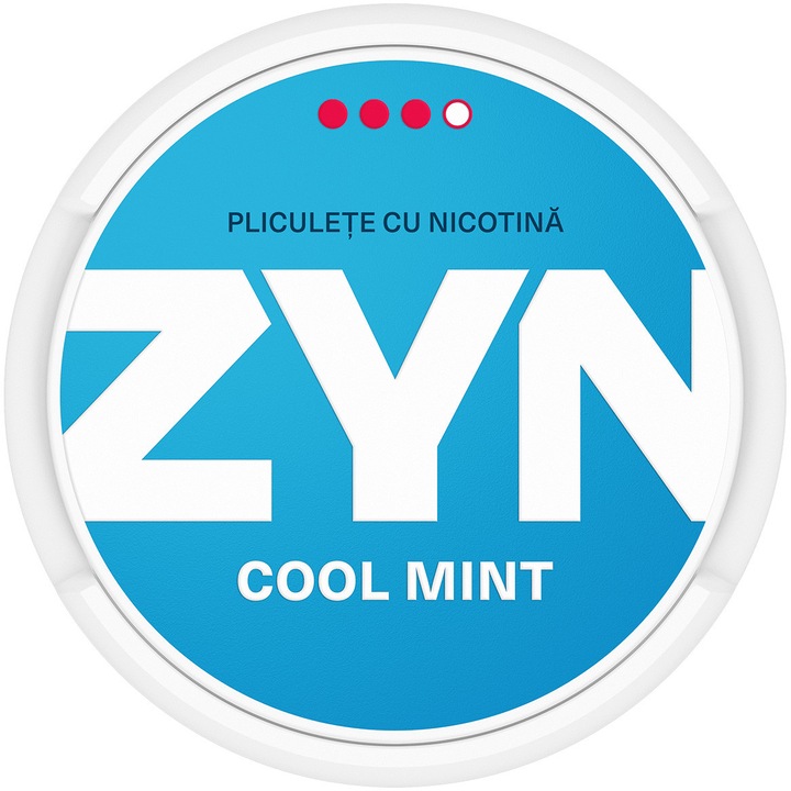 5xPouch cu nicotina ZYN Cool Mint, format subtire, 9mg