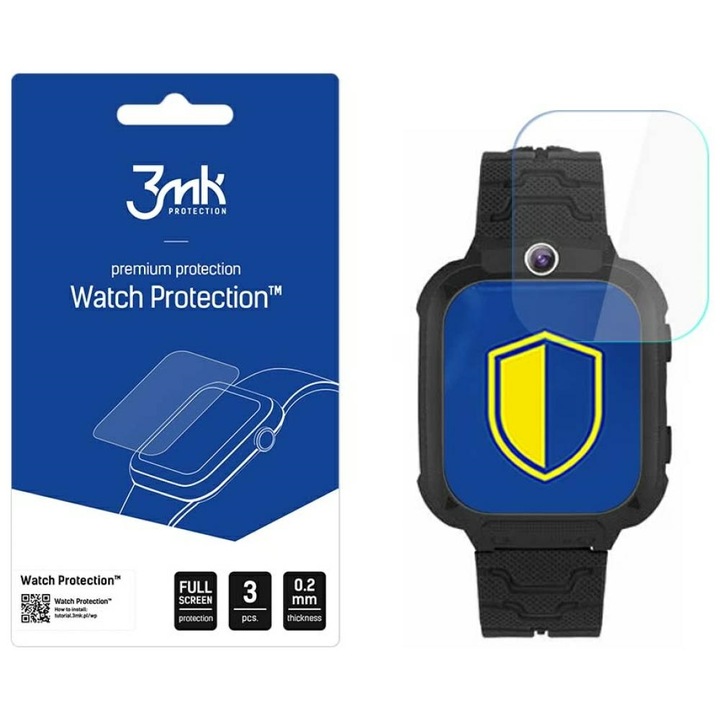 3MK ARC védőfólia Bemi Kid órához, átlátszó, könnyen felhelyezhető