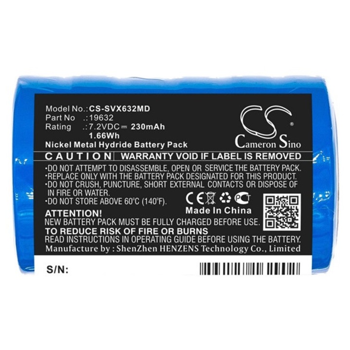 Cameron sino ni-mh akkumulátor, 7.2v, 230mAh, kompatibilis servox 19632 kompatibilis-vel