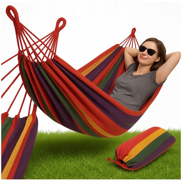 Двоен хамак AVANTE, 260x150 см, дишащ материал, капацитет 150 кг, с чанта за носене