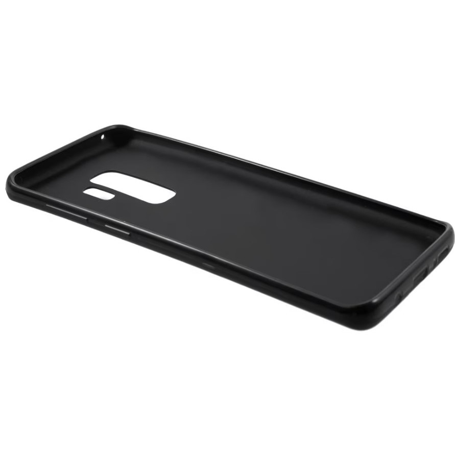 Husa Compatibila cu Samsung Galaxy S9 PLUS, Matte TPU, Soft Silicone Premium, Microfibra in interior ( catifea ), Negru