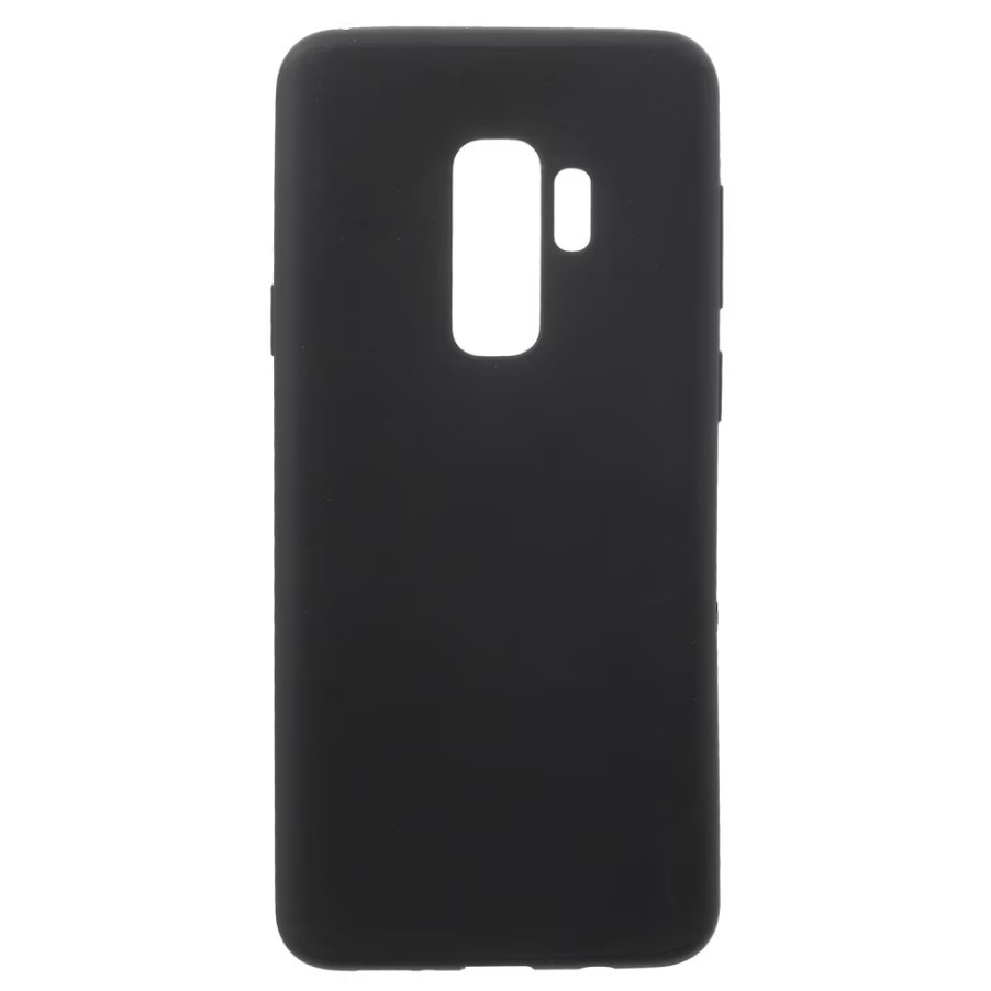 Husa Compatibila cu Samsung Galaxy S9 PLUS, Matte TPU, Soft Silicone Premium, Microfibra in interior ( catifea ), Negru