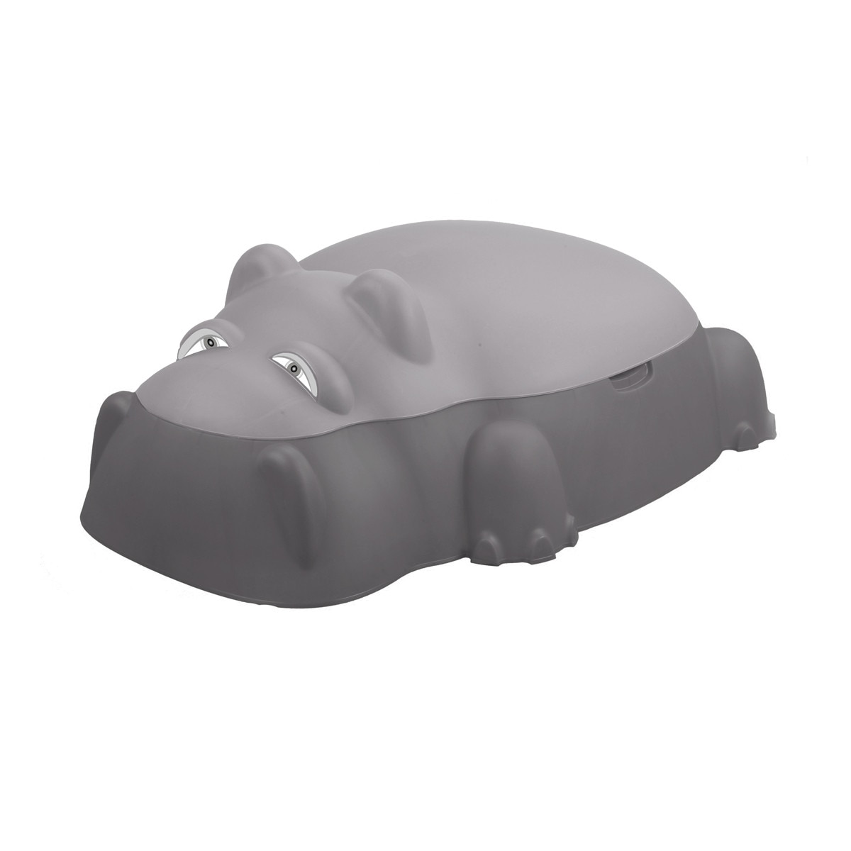 Groapa de nisip Małpiszon Hippo, 71x98x34cm, gri, pentru copii 3-7