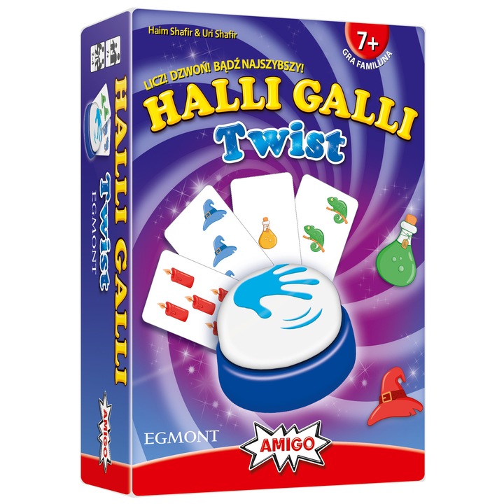 Halli Galli Twist, társasjáték, EGMONT, 5 szimbólum, többszínű