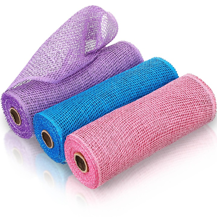 Set 3 role panglica decorativa OVERTANG, 25x900cm, multicolor