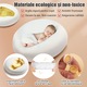 Kit amprenta mulaj maini si piciorus bebe si rama foto, Sigur si Ecologic, Fara Toxine, Fara Miros, Comemorare Nastere/Implinire 1 Luna/100 Zile Bebelus, Decor Interior Casa, 22.8x17.7x3cm, Maro