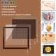 Kit amprenta mulaj maini si piciorus bebe si rama foto, Sigur si Ecologic, Fara Toxine, Fara Miros, Comemorare Nastere/Implinire 1 Luna/100 Zile Bebelus, Decor Interior Casa, 22.8x17.7x3cm, Maro