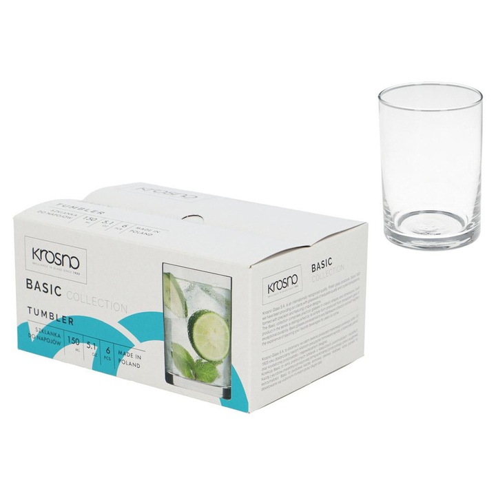 EM&EM pohárkészlet, 150ml, 6 darab