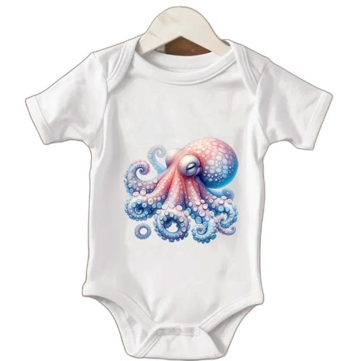 Body bebelusi cu maneca scurta, culoare Alb, marime 1-3luni