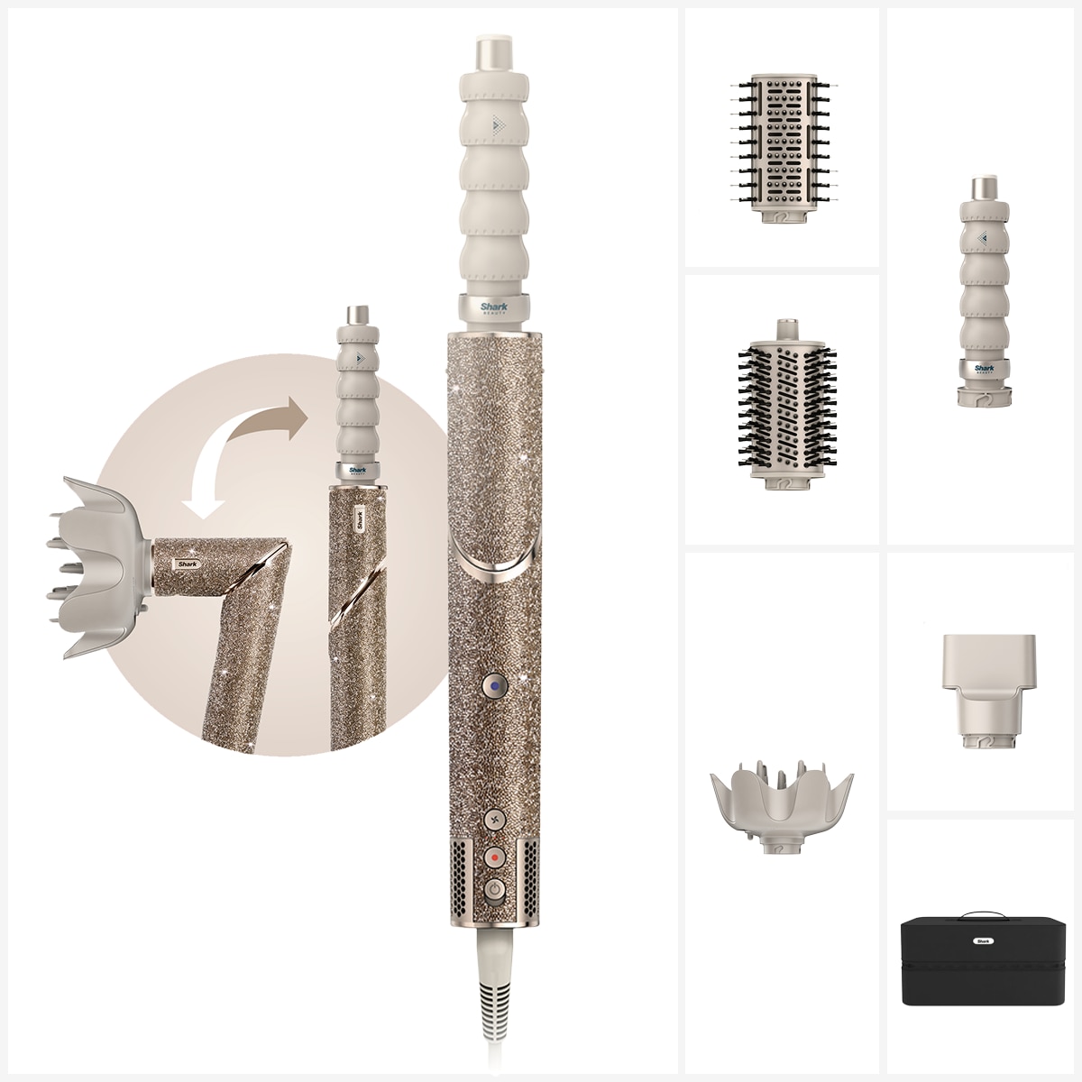 Ondulator Multistyler Shark FlexStyle Sparkle HD446JSEU 5in1