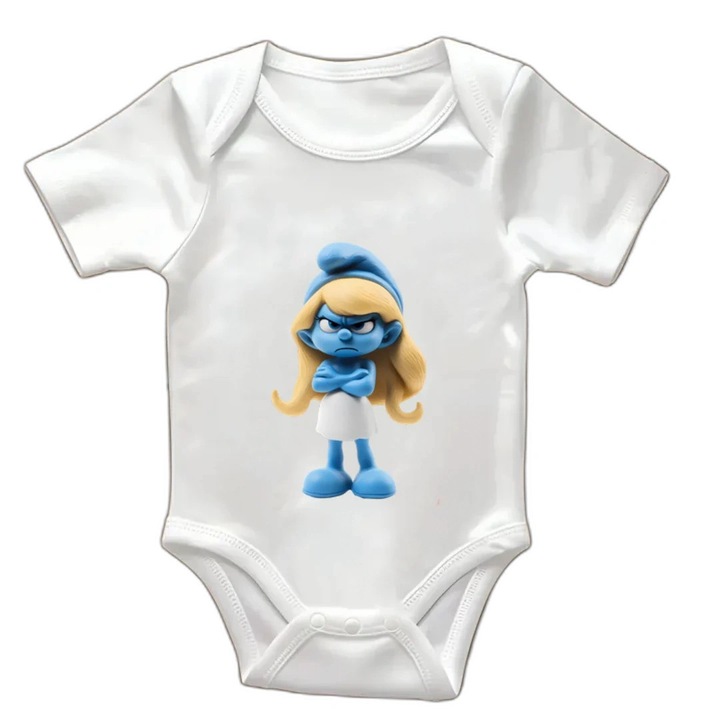 Body bebelusi cu maneca scurta, culoare Alb, marime 1-3luni