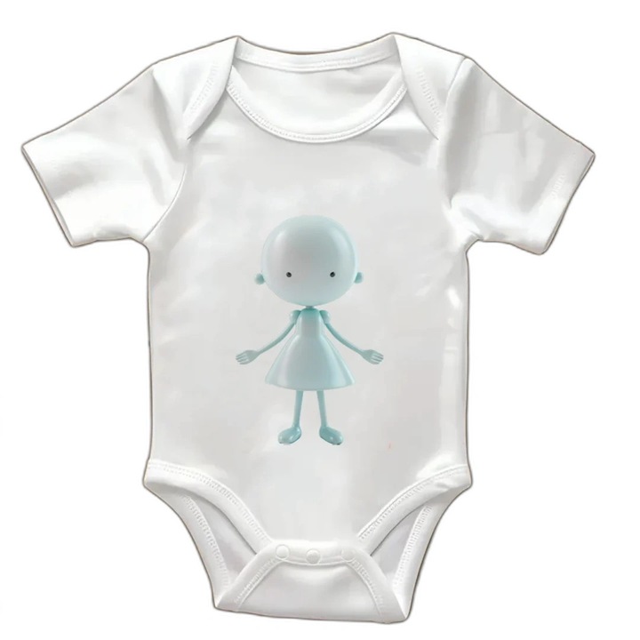 Body bebelusi cu maneca scurta, culoare Alb, marime 1-3luni