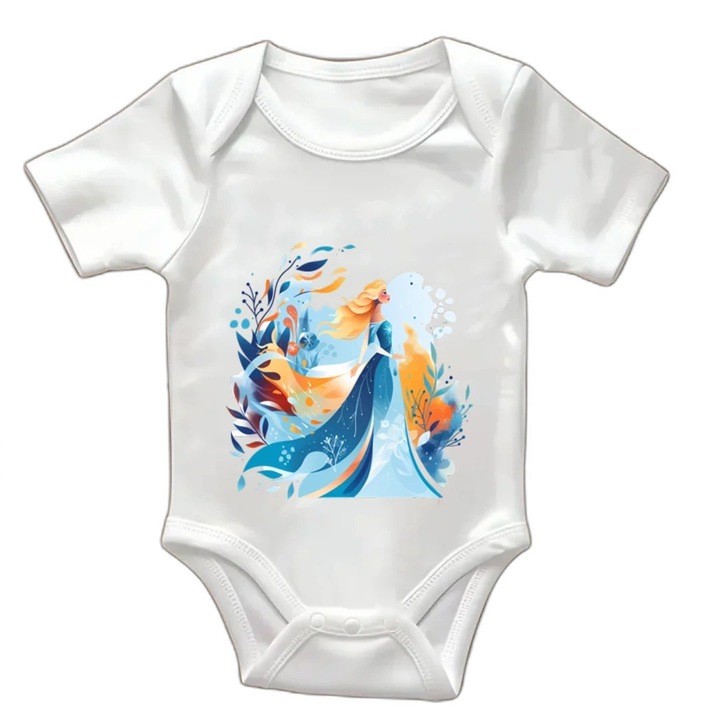 Body bebelusi cu maneca scurta, culoare Alb, marime 1-3luni