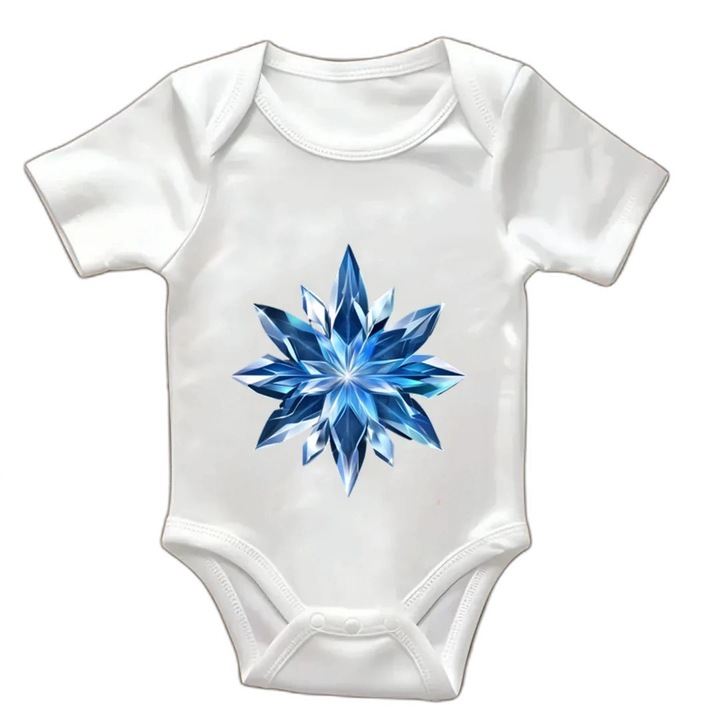 Body bebelusi cu maneca scurta, culoare Alb, marime 1-3luni