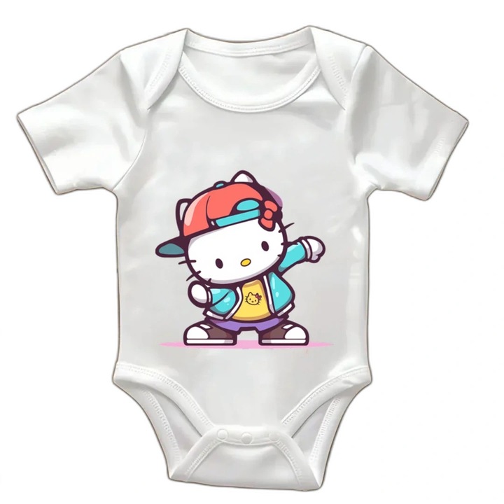 Body bebelusi cu maneca scurta, culoare Alb, marime 1-3luni