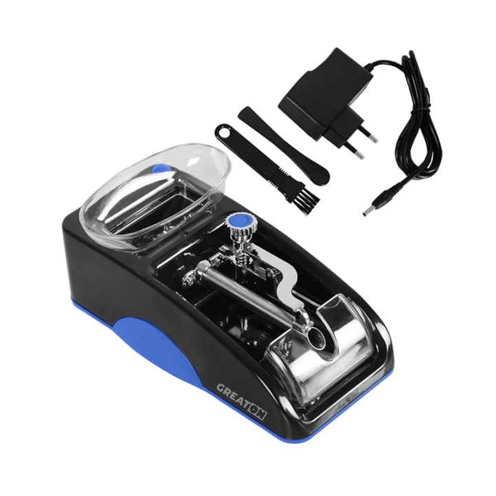 Masina Electrica De Facut Tigari GREATON GR1200, 3W, Negru Cu Albastru