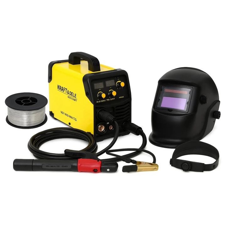 MIG/MMA/TIG hegesztőcsomag, KD1882 + KD1148 huzal + KD849 automata maszk, 220A, Cikkszám: TD-WELDPRO-1882