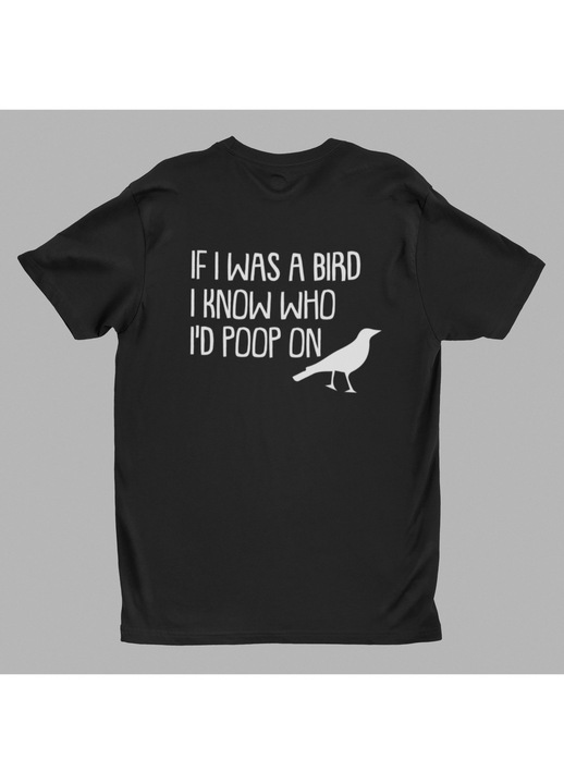 Malfini póló, HA MADÁR LENNE, Fekete