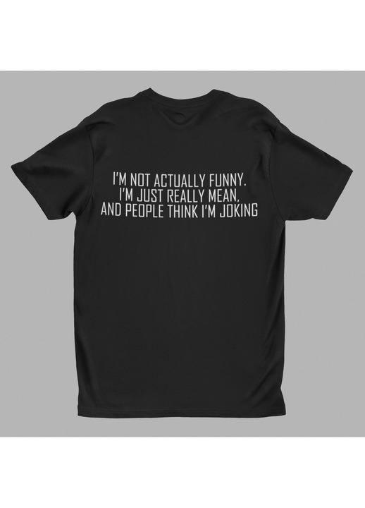 Malfini póló, én valójában nem vagyok, Fekete