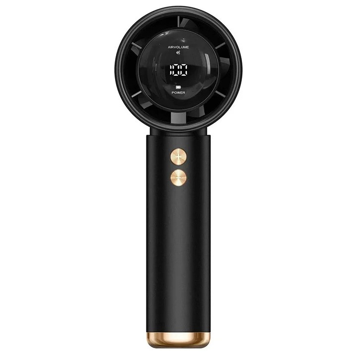 Вентилатор, малък, преносим, високоскоростен, 100 степени на скорост, за употреба на открито