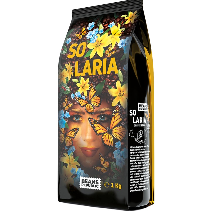 Cafea boabe, Solaria 100% Arabica, Beans Republic, 1kg