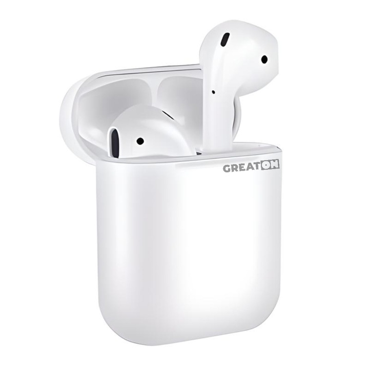 GREATON vezeték nélküli fejhallgató, 18-as modell, Bluetooth 5.0, HiFi sztereó, fehér