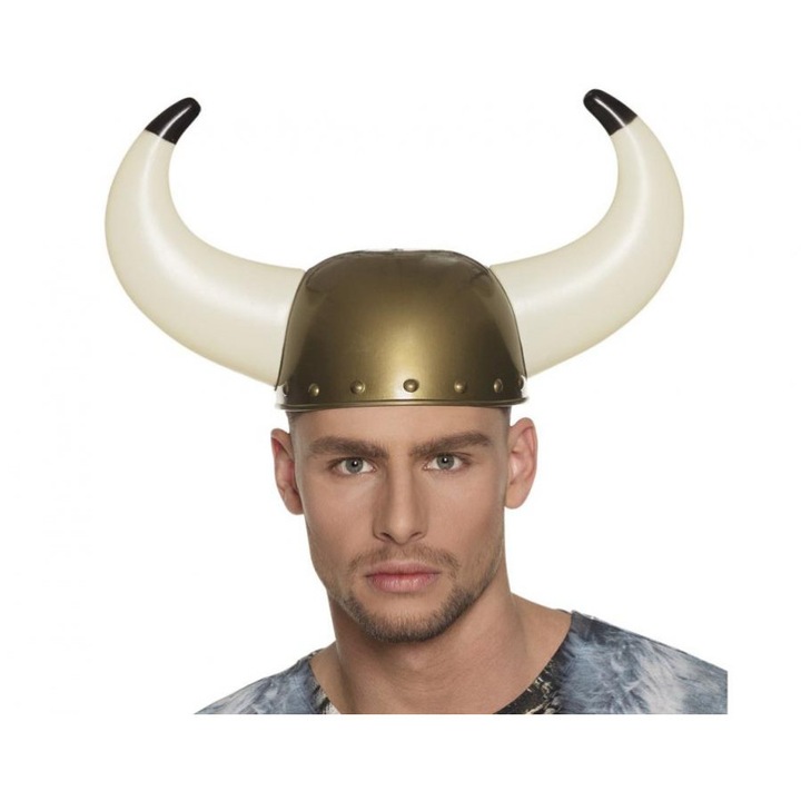 Casca viking cu coarne, marime universala, plastic