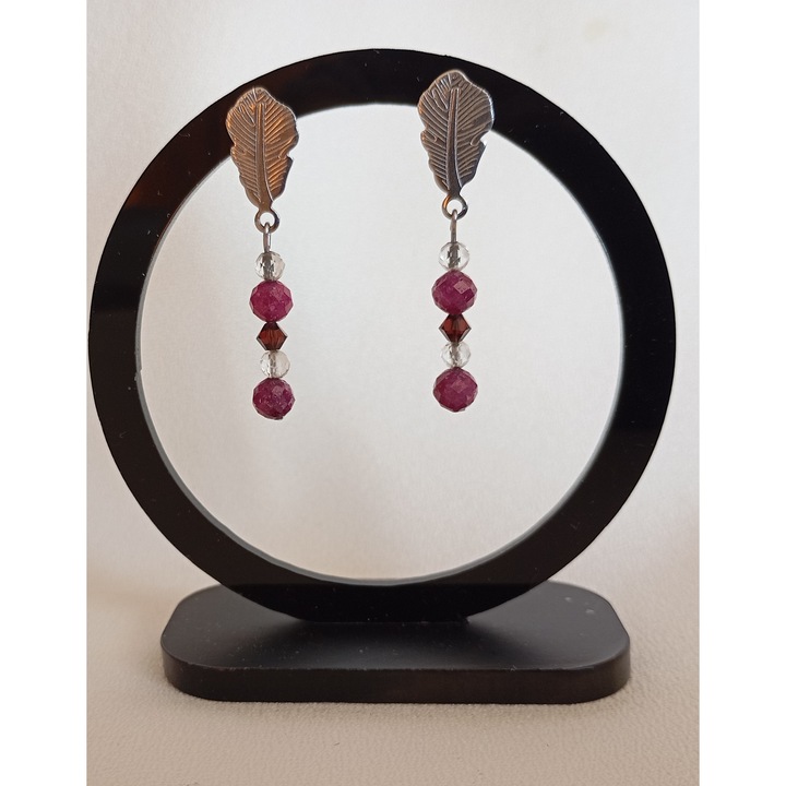 Cercei Rubin si Swarovski