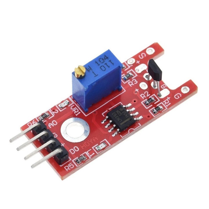 KY-024 Hall mágneses érzékelő, digitális kapcsoló LED kijelzővel Arduino-hoz