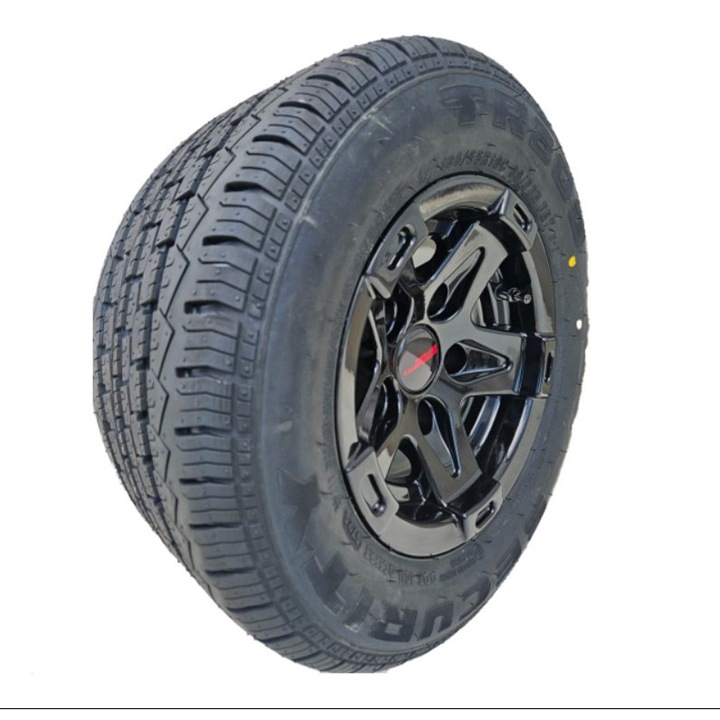 Roata Completa, Janta Aliaj 6JX10 5/67/112 ET -4 + Anvelopa Remorca Security 195/55 R10C 98N
