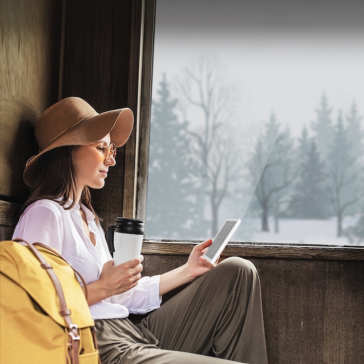 Четец за електронни книги, 5.8 инча, 32GB памет, 2.4GWIFI, батерия 1300mah, HD, компактен и преносим, бял