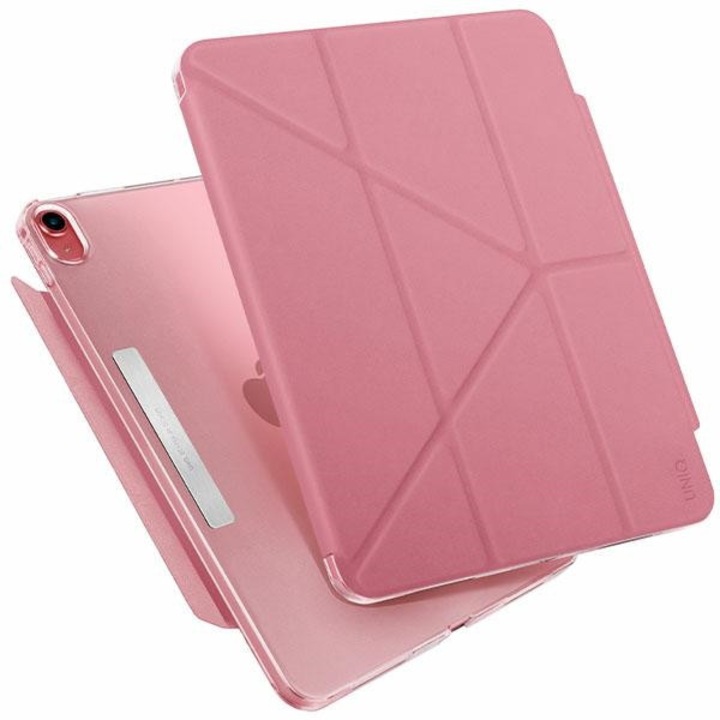 Husa tableta UNIQ Camden, roz, protectie antimicrobiana, compatibila cu iPad 10 gen. (2022)