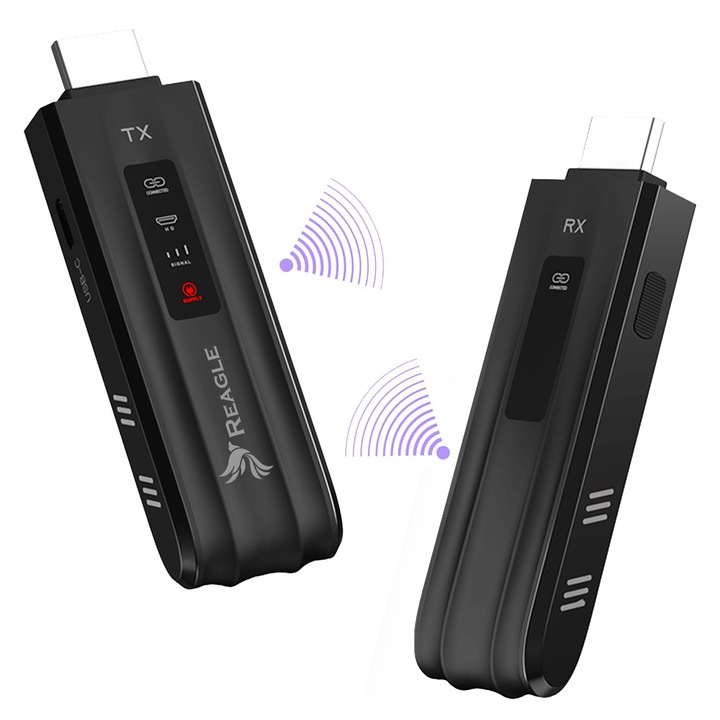 Transmisor Hdmi Fara Fir Full Hd 60Hz 50M Receptor De Imagini