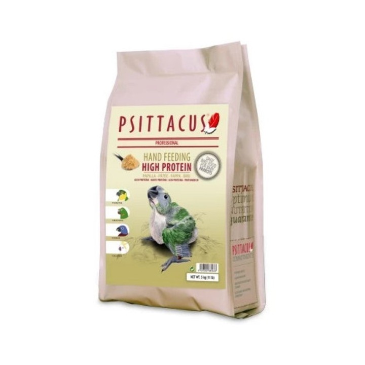 Psittacus Hand Feeding High Protein hrana completa pentru hranirea puilor de papagali-5kg