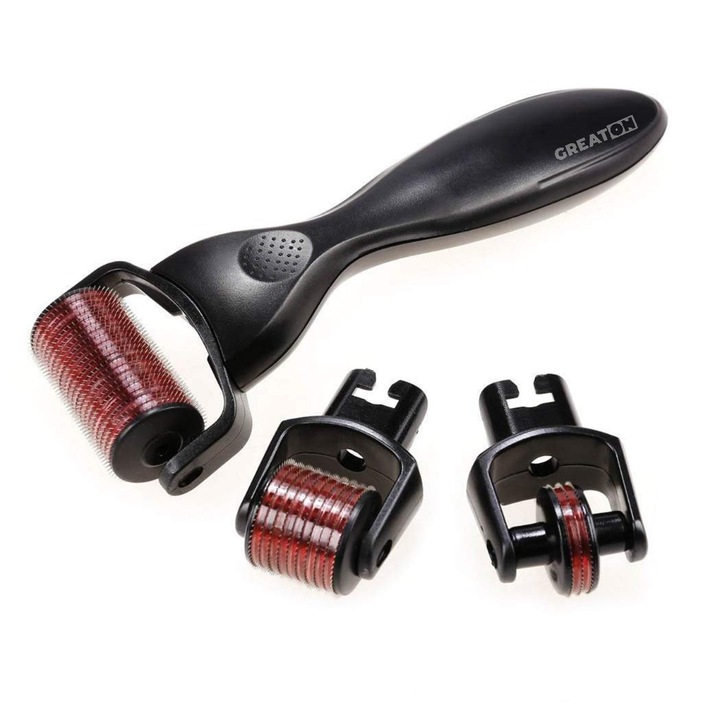 GREATON 3 részes kozmetikai hengerkészlet – Titán tűk bőrstimulációhoz